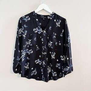 41 Hawthorne | Floral Print Career Blouse Size Medium